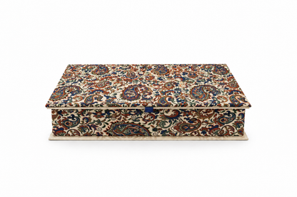 Sapphire Mirage Keepsake Termeh Treasure Box - (22x32cm)