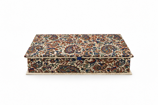 Sapphire Mirage Keepsake Termeh Treasure Box - (22x32cm)