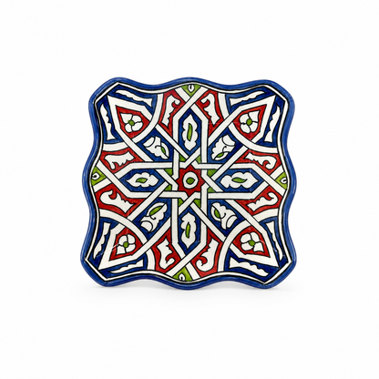 Moroccan Mosaic Mirage Square Ceramic Dish 20cm - M61