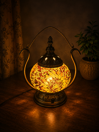 Elegant Turkish Mosaic Lantern - 2122-1T (USB)