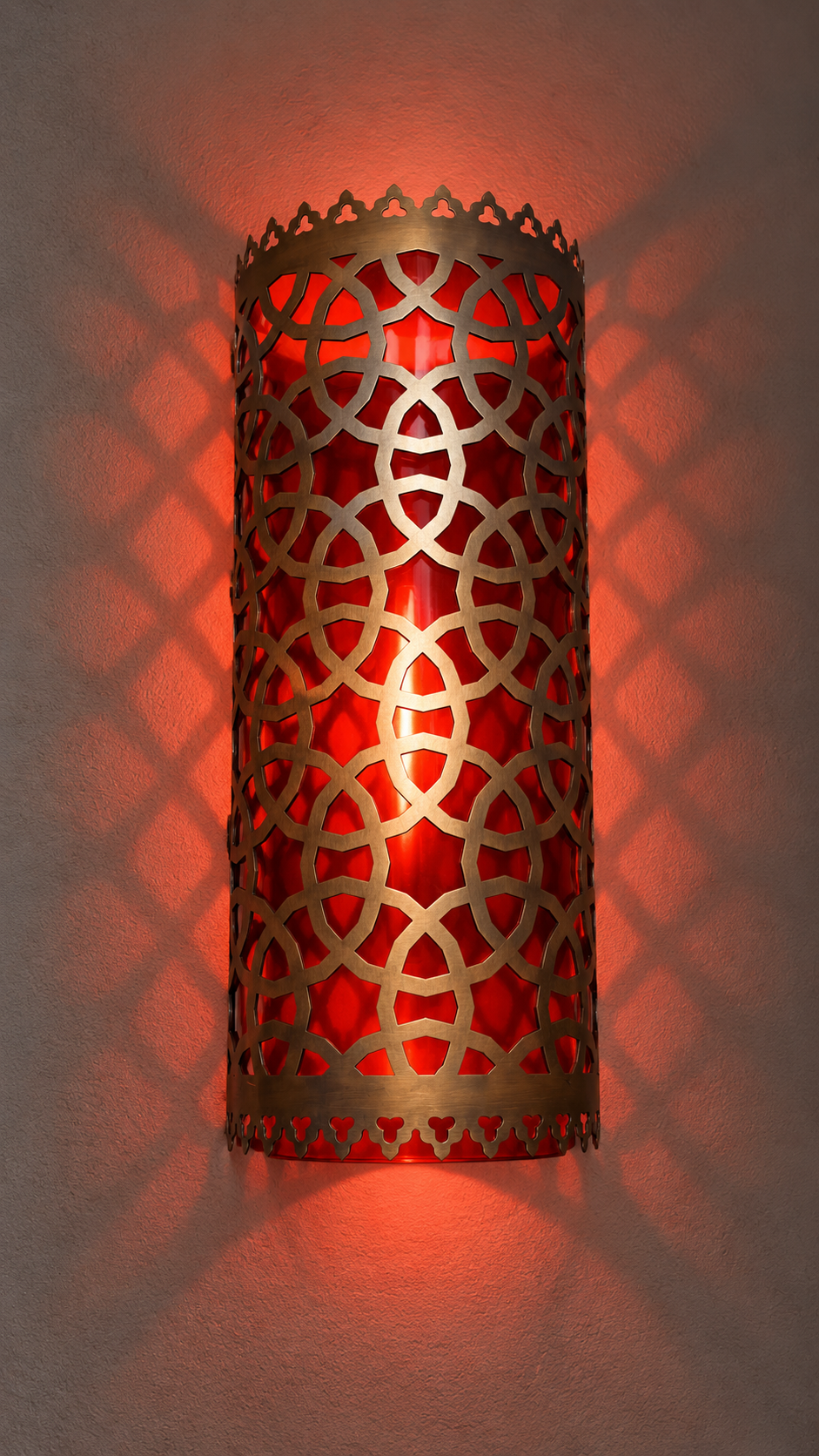 Scarlet Dynasty Wall Light - (15x30cm)