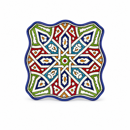Moroccan Mosaic Mirage Square Ceramic Dish 20cm - M61
