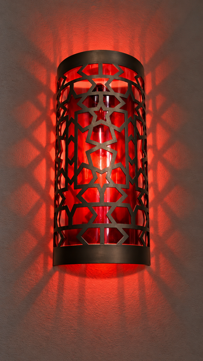 Scarlet Dynasty Wall Light - (15x30cm)