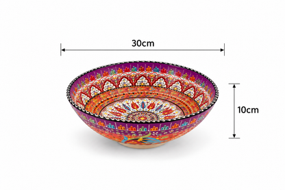 Amethyst Bloom Artisan Moroccan Handcrafted Bowl - Z122