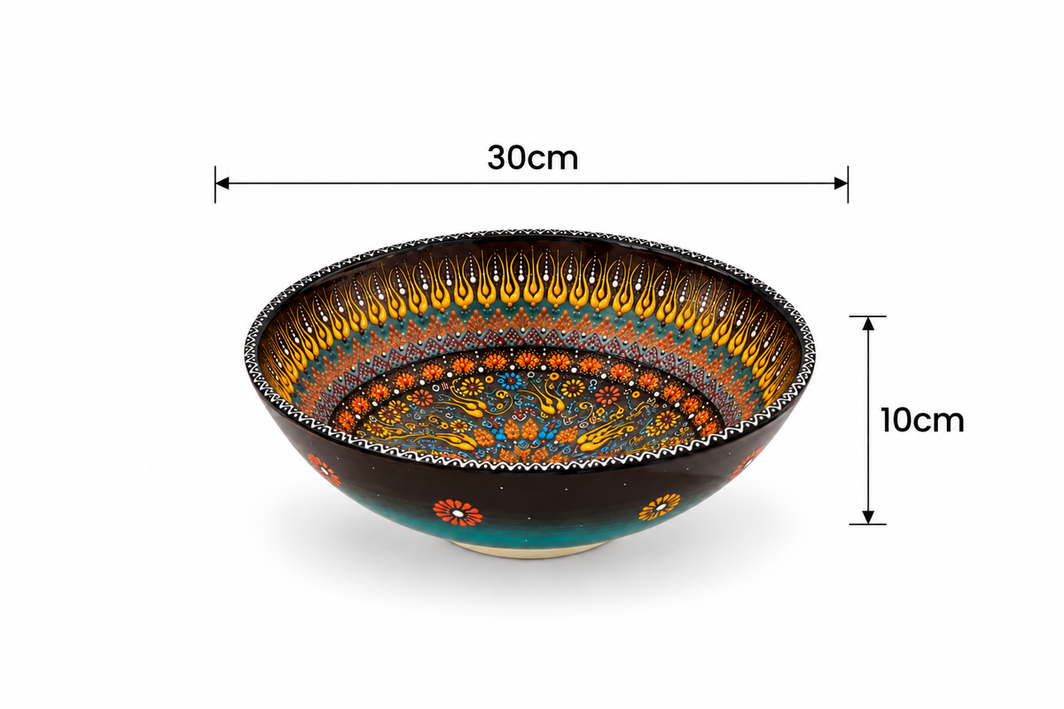 Ember Bloom Artisan Ceramic Handcrafted Bowl - Z122