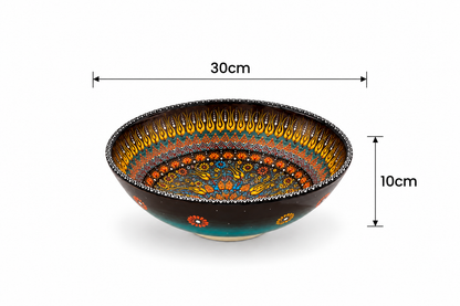 Ember Bloom Artisan Ceramic Handcrafted Bowl - Z122