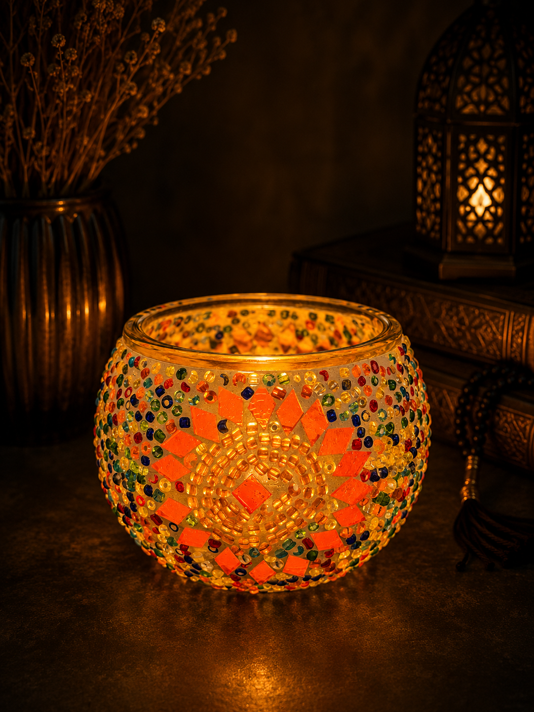 Noor Luxe Mosaic Candle Lamp Collection - 1000 (10cm)