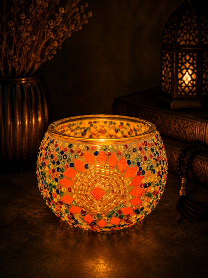 Noor Luxe Mosaic Candle Lamp Collection - 1000 (10cm)