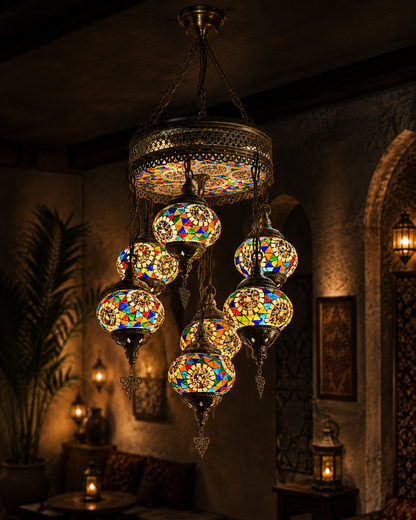 Ottoman Celestial Majesty Chandelier - 6620-6+1