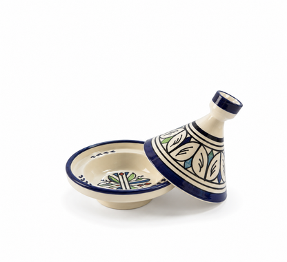 Handcrafted Moroccan Ceramic Mini Tagine Dish - M66