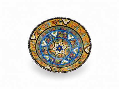 Golden Azure Mosaic Artisan Handcrafted Bowl - Z122