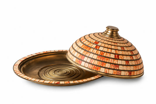 Zafrelle Amber Mosaic Platter - A72