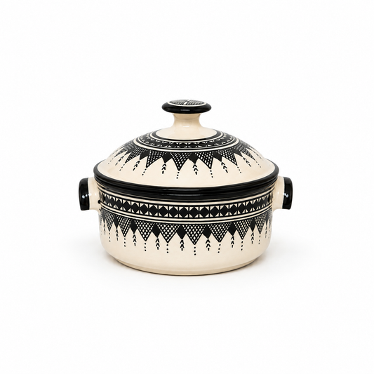 Handcrafted Ceramic Casserole Pot - M69 (02)