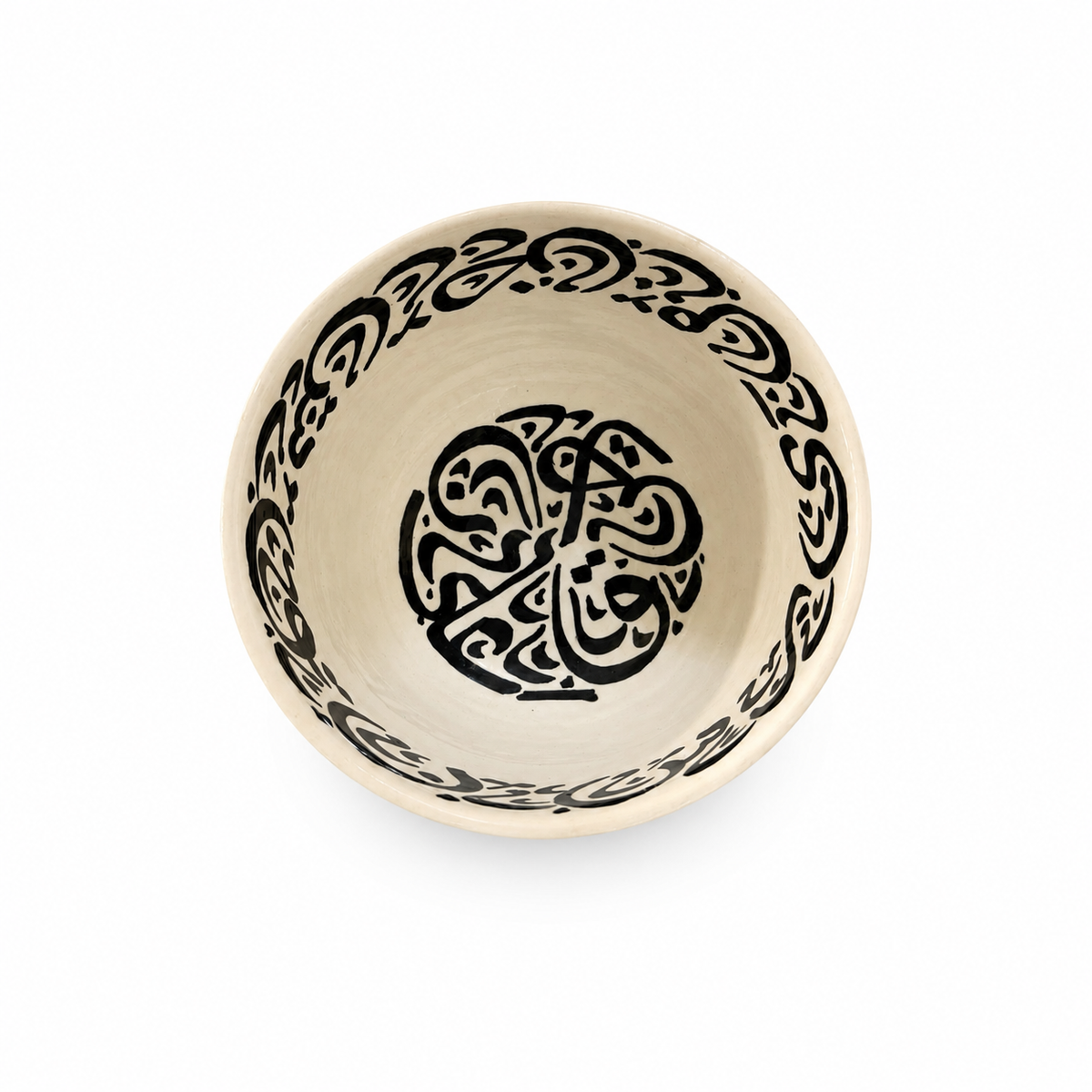 Traditional Hand-Painted Ceramic Bowl Artisan Decorative Serving Dish - M1 (06)