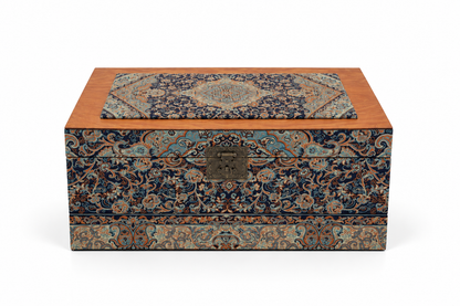 Firouzeh Woodcrest Termeh Keepsake Box - (30x50x22cm)