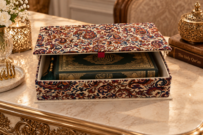 Persian Bloom Termeh Treasure Box - (18x26cm)