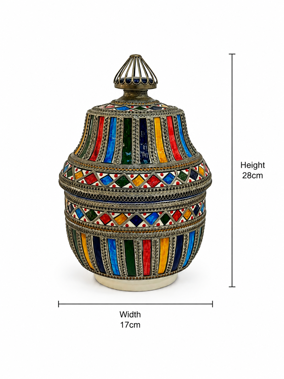 Alhambra Moroccan Treasure Jar - M145 (04)