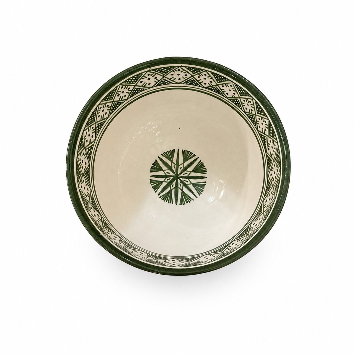 Traditional Hand-Painted Ceramic Bowl Artisan Decorative Serving Dish - M1 (10)