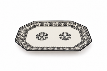 Handcrafted Octagonal Ceramic Serving Platter - M13