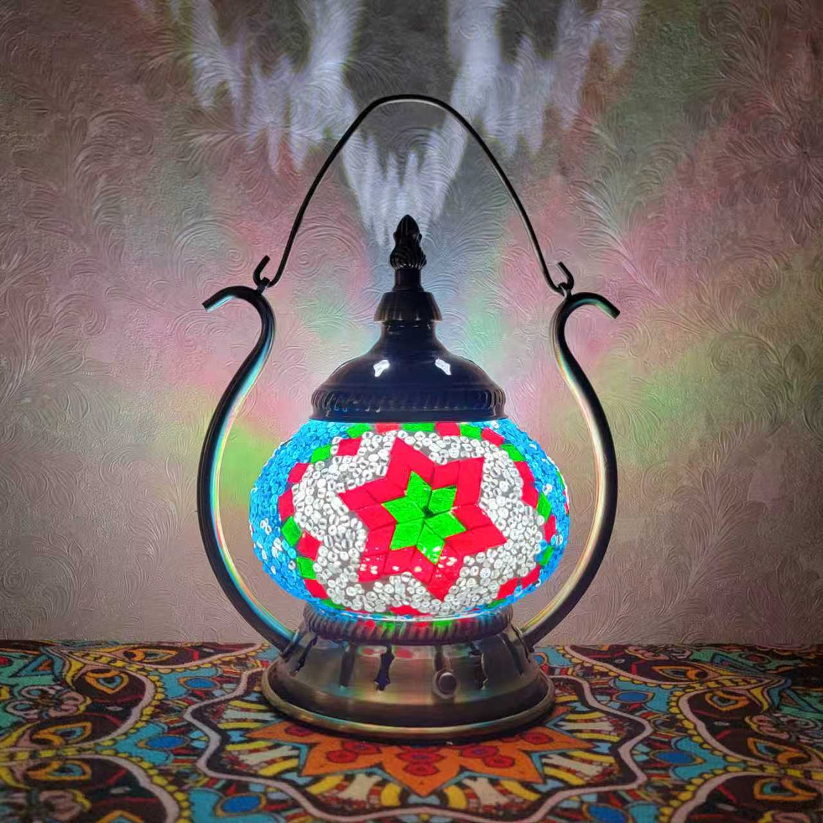 Elegant Turkish Mosaic Lantern - 2122-1T (USB)