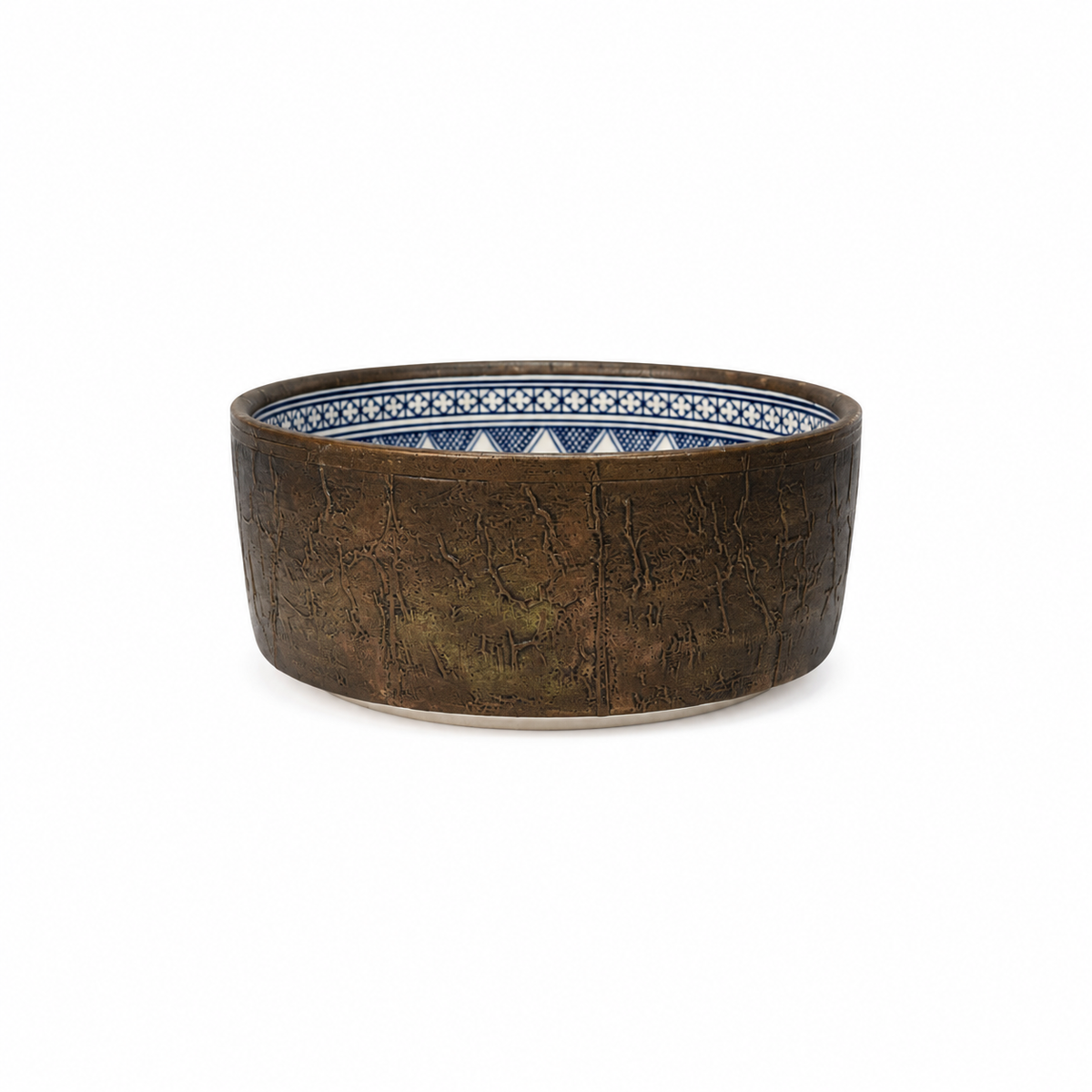 Imperial Patina Ceramic Countertop Basin–Antique Bronze Finish - M40