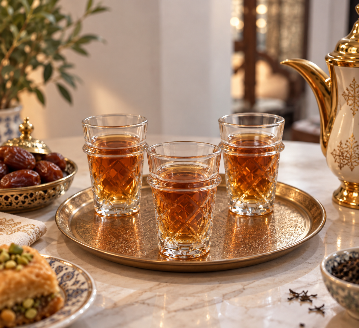 Aurevelle Moroccan Tea Glass 12pcs Set - M159
