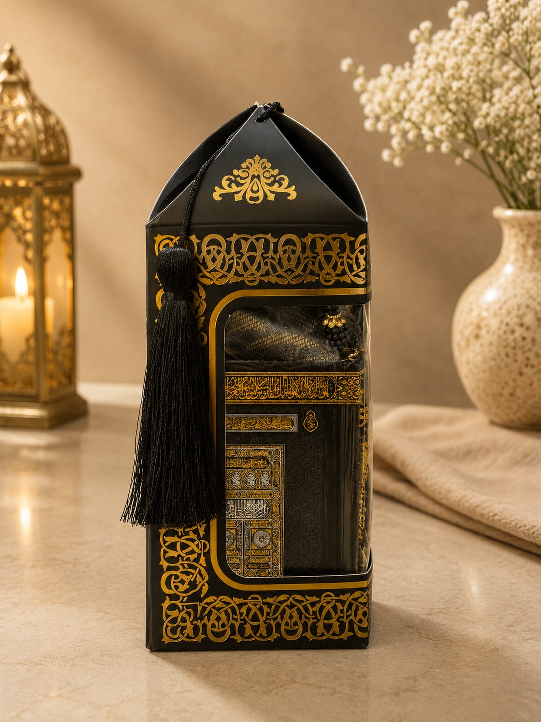 Mini Quran with Prayer Mat &Prayer Beads Gift Set -1685-