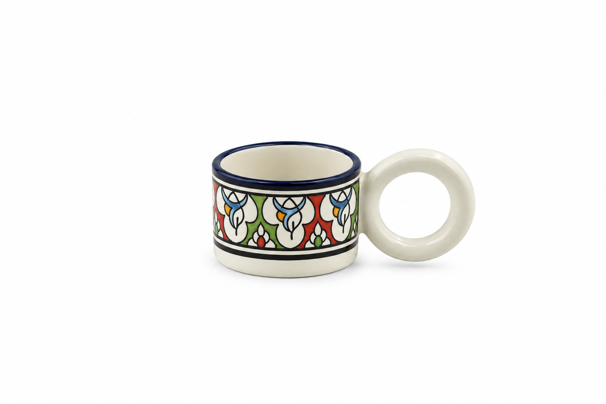 Cedra Artisan Ring Handle Handmade Mug - M17
