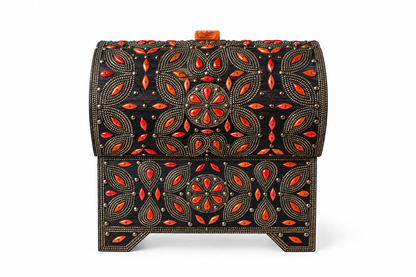 Obsidian Ember Antique Treasure Chest - A92