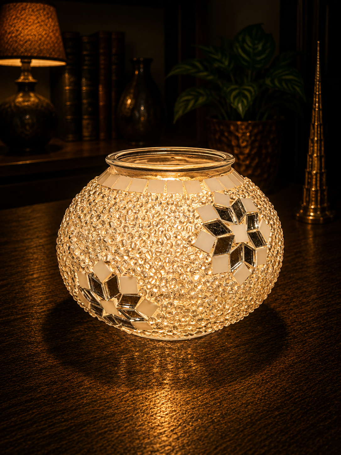 Elegant Turkish Mosaic Glass - (13cm)