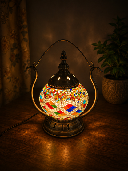 Elegant Turkish Mosaic Lantern - 2122-1T