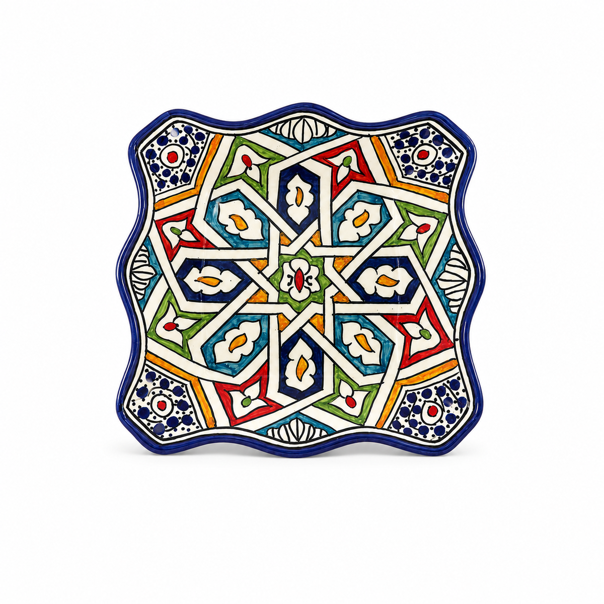 Moroccan Mosaic Mirage Square Ceramic Dish 20cm - M61