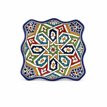 Moroccan Mosaic Mirage Square Ceramic Dish 20cm - M61