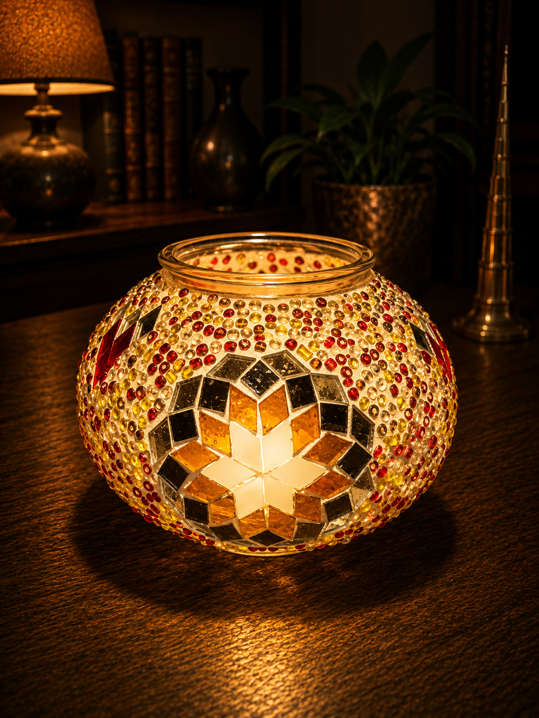 Elegant Turkish Mosaic Glass - (13cm)
