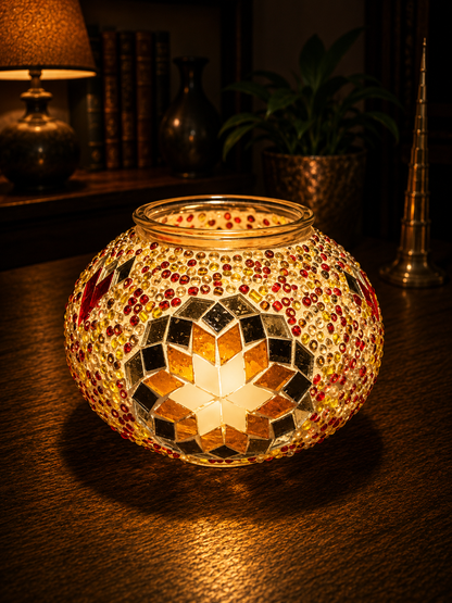 Elegant Turkish Mosaic Glass - (13cm)