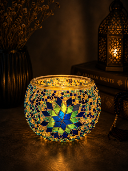 Noor Luxe Mosaic Candle Lamp Collection - 1000 (10cm)