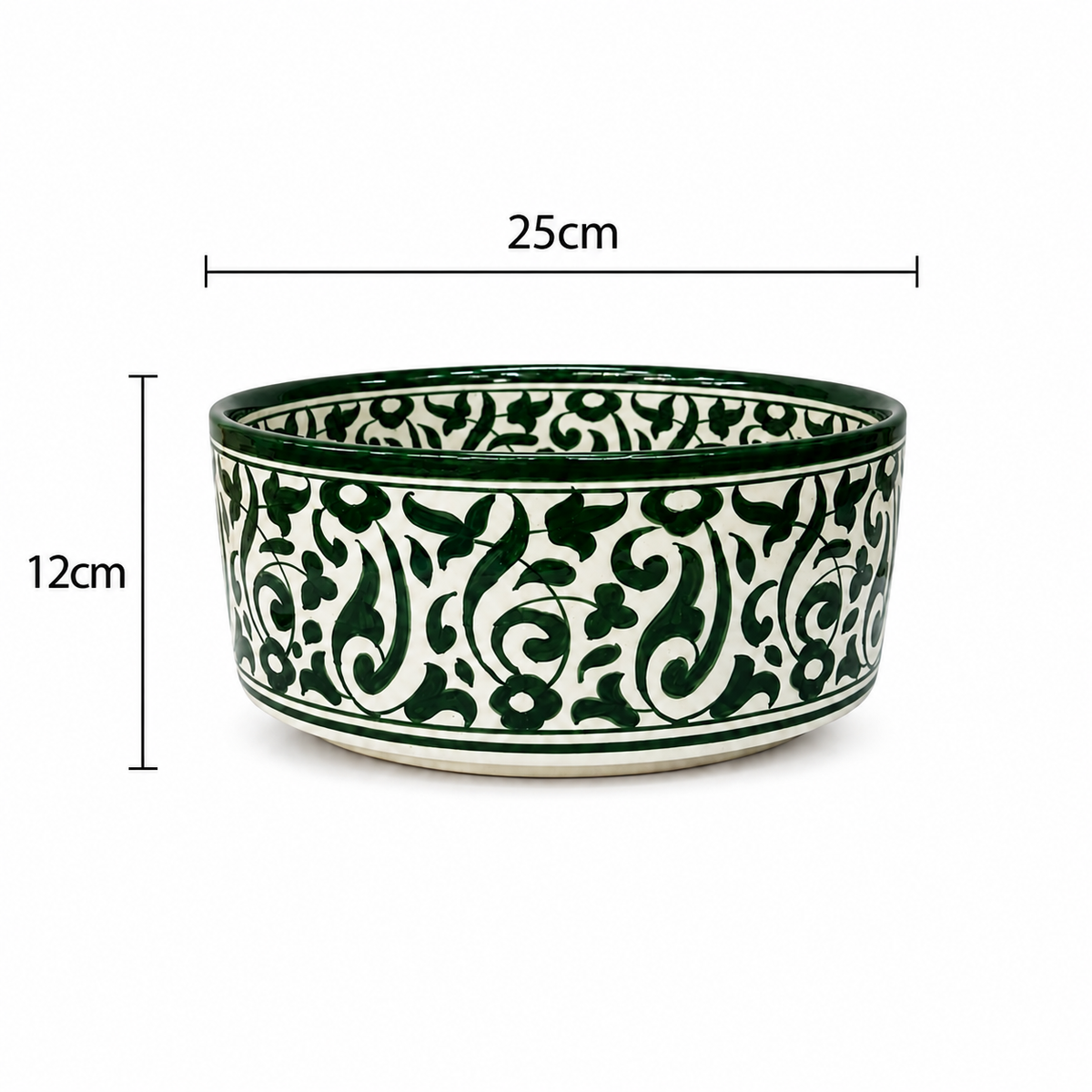 Andalusian Garden Handcrafted Moroccan Ceramic Basin - M38
