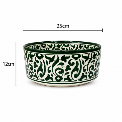 Andalusian Garden Handcrafted Moroccan Ceramic Basin - M38