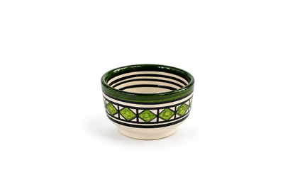 Handcrafted Moroccan Ceramic Condiment & Dipping Bowl Collection - M23