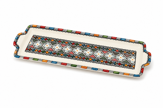 Medina Mosaic Ceramic Serving Tray Decorative Platter - M14