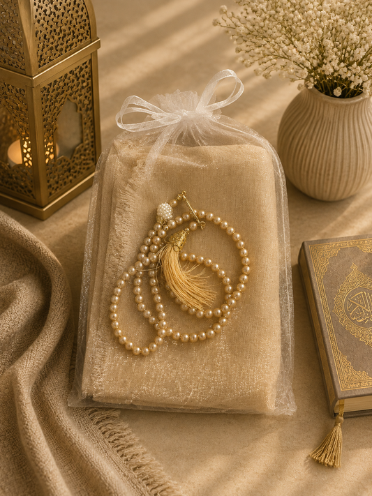 Eternal Grace Hijab & Tasbih Set -1106-