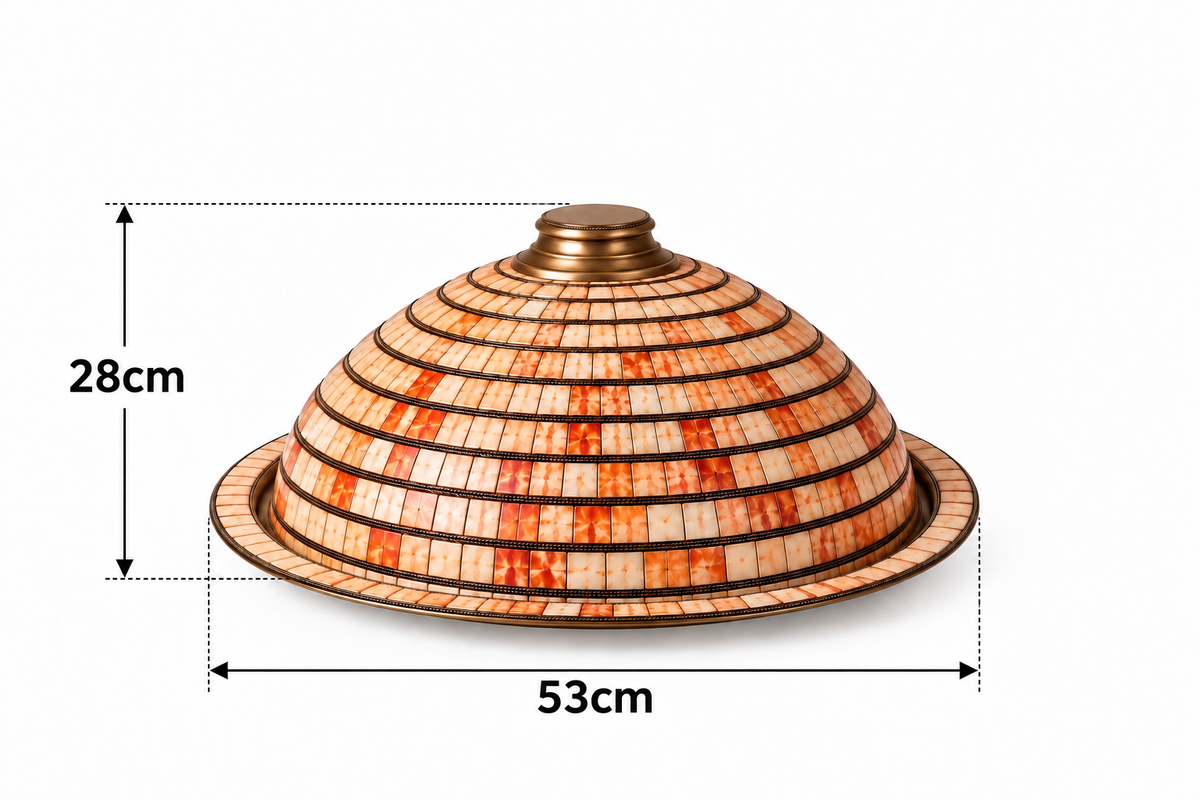 Zafrelle Amber Mosaic Platter - A72