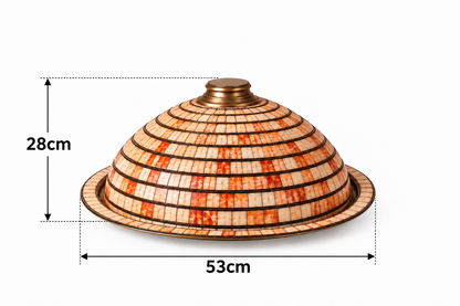 Zafrelle Amber Mosaic Platter - A72