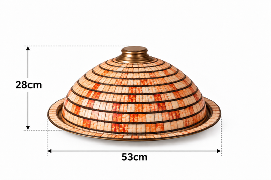 Zafrelle Amber Mosaic Platter - A72