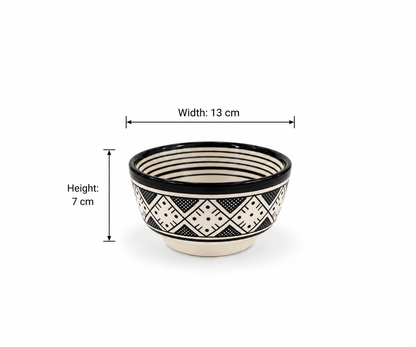Kasbah Artisan Moroccan Handcrafted Table Ceramic Bowl - M72