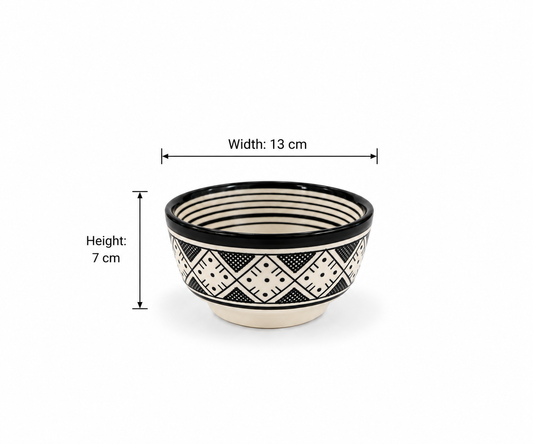 Kasbah Artisan Moroccan Handcrafted Table Ceramic Bowl - M72