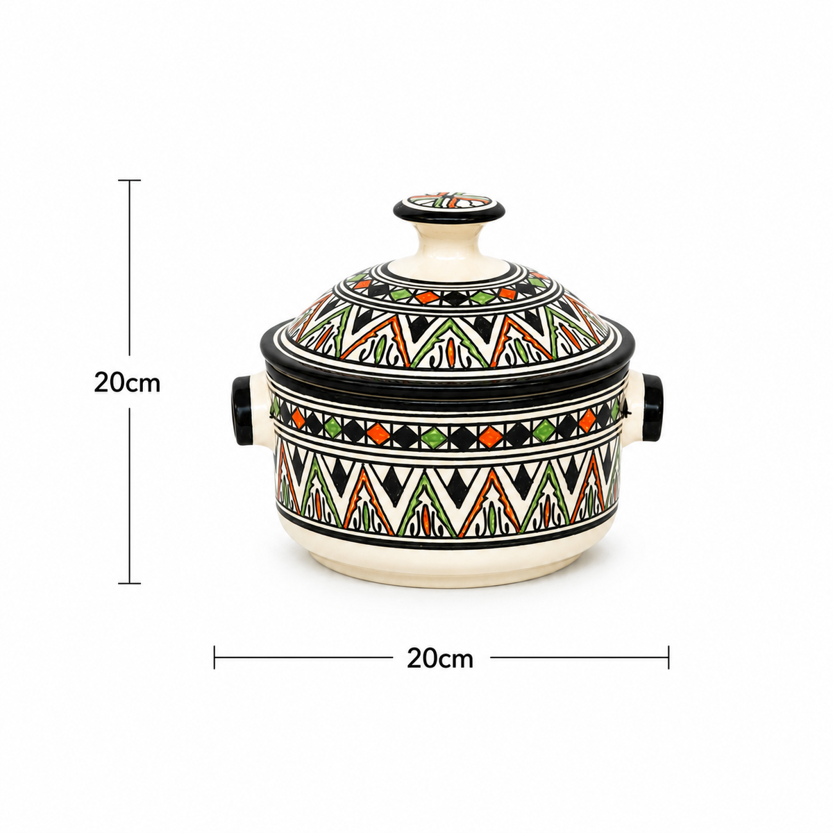 Handcrafted Ceramic Casserole Pot - M69 (04)