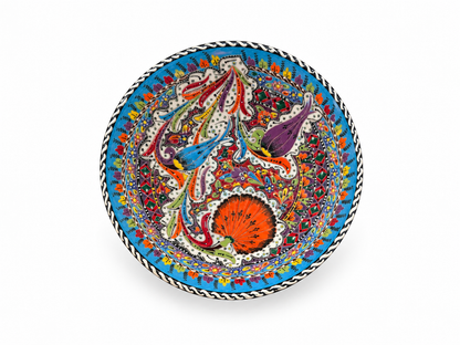 Azure Tulip Artisan Moroccan Handcrafted Bowl - Z122