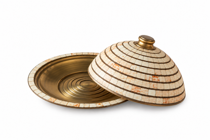 Zafrelle Amber Mosaic Platter - A72