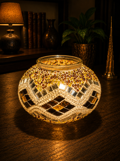 Elegant Turkish Mosaic Glass - (13cm)